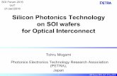 Silicon Photonics Technology on SOI wafers for Optical ...soiconsortium.eu/wp-content/uploads/2016/01/PETRA... · Silicon Photonics Technology on SOI wafers for Optical Interconnect