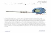 Rosemount 3144P Temperature Transmitter - BKW5 August 2014 Rosemount 3144P E1 ATEX Flameproof approval N1 ATEX type n approval I1(1) ATEX intrinsic safety approval (includes standard