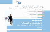 DIRECTORATE GENERAL FOR INTERNAL POLICIES · 2015-01-16 · 3 DIRECTORATE GENERAL FOR INTERNAL POLICIES POLICY DEPARTMENT C: CITIZENS' RIGHTS AND CONSTITUTIONAL AFFAIRS PETITIONS