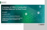 Overview of ORNL’s Combustion Portfolio Relevant to Fluid ... · ORNL is managed by UT -Battelle, LLC for the US Department of Energy Overview of ORNL’s Combustion Portfolio Relevant
