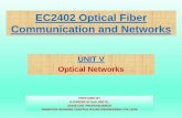 Optical Fiber Communications - Sundar EC2402 Optical Fiber Communication and Networks UNIT V Optical