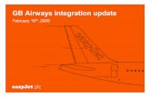 GB Airways integration update - EasyJetcorporate.easyjet.com/~/media/Files/E/easyJet/pdf/...5 GB Airways delivers many benefits to easyJet Q Combined business 24% of LGW slots (easyJet