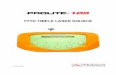 User manual for PROLITE-105 (FTTH triple laser source) · 2016-07-01 · June 2016 1 FTTH TRIPLE LASER SOURCE PROLITE-105 1 GENERAL 1.1 Description The PROLITE-105 laser light source
