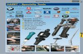 Ingenious Tools HAZET – Specialty Tools · 2008-11-20 · HAZET – Specialty Tools Specialty Tools for: Engine Timing/ Engine Electricity Gearbox and Shafts Chassis and Brakes