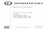 Service Manual - HOSHIZAKI1. Air-Cooled Models (MAJ) Model Shown: KM-350MAJ Water Supply Inlet Condenser Drier Control Box Spray Tubes Control Switch Water Pump Float Switch Compressor