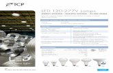 LED 120-277V Lamps ... LED 120-277V Lamps ENERGY EFFICIENT • MULTIPLE OPTIONS • 25,000 HOURS TCP’s LED Universal Voltage 120-277V lamps are now available in A-lamps, BR30s, and
