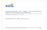 Construction of 33kV Transmission Line from Tavua to Volivoliefl.com.fj/wp-content/uploads/2015/10/MR-168-2015-Tender... · 2018-04-17 · Volivoli- Double Circuit from Pole 94 Kavuli
