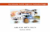 Kırıkkale Milli Eğitim Müdürlüğükirikkale.meb.gov.tr/meb_iys_dosyalar/2016_02/09020117_2016_1blten.pdf · Müdürlüğü ve Yeşilay Kırıkkale şubesi ortaklığındaki