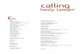 Calling Hedy Lamarr - Mischief 2012-01-13¢  Calling Hedy Lamarr isn't, however, a portrait; it is above