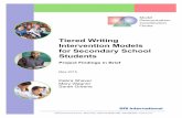 Tiered Writing Intervention Models for Secondary …mdcc.sri.com/documents/MDCC_C4_ProjectBrief_MAY2015.pdfTiered Writing Intervention Models for Secondary School Students May 2015