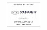 CHRIST UNIVERSITY BANGALORE – 560 029 2009 – 10 BATCH Electronics Syllabus.pdf · CHRIST UNIVERSITY BANGALORE – 560 029 2009 – 10 BATCH 1. Index Title Page no. 1. Course objective