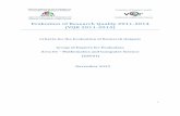 Evaluation of Research Quality 2011-2014 (VQR …1 Evaluation of Research Quality 2011-2014 (VQR 2011-2014) Criteria for the Evaluation of Research Outputs Group of Experts for Evaluation