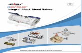 Integral Block & Bleed Valves - Superlok Fittings …...Integral Block & Bleed Valves Block & Bleed valve Features • ANSI B16.5 flanged inlet connections 1/2" to 3" sizes Class 150