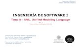 INGENIERÍA DE SOFTWARE I Tema 8 - UML.pdf · Ingeniería de Software I Análisis Orientado a Objetos Clases y objetos •Clases plantilla (TemplateClass) (I) •Una plantilla es