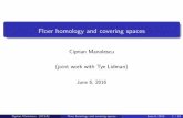 Ciprian Manolescu (joint work with Tye Lidman)ldtbud/Dubrovnik/SlidesManolescu.pdf · Floer homology and covering spaces Ciprian Manolescu (joint work with Tye Lidman) June 6, 2016