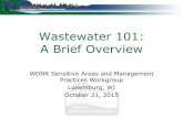 Wastewater 101: A Brief Overview...Oct 21, 2015  · Wastewater 101: A Brief Overview WDNR Sensitive Areas and Management Practices Workgroup Luxemburg, WI October 21, 2015 . STEPS