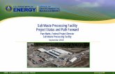 Salt Waste Processing Facility ... - Savannah River Site · Savannah River Site uniquely positioned for a complete LW clean-up solution – once SWPF is operational all pieces will
