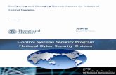 CPNI Homeland Security - ICS-CERT...process control systems, Supervisory Control and Data Acquisition (SCADA), or distributed control systems. The term industrial control systems is