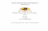 RANI CHANNAMMA UNIVERSITY BELAGAVI · 1 RANI CHANNAMMA UNIVERSITY BELAGAVI COURSE STRUCTURE AND SYLLABUS FOR B.Com Ist YEAR ( I & II SEMESTERS) w.e.f. Academic Year 2015 - 16 & Onwards