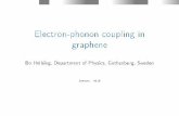 Electron-phonon coupling in graphenefy.chalmers.se/~hellsing/student_projects/EPC_seminars_2019.2.pdfElectron-phonon coupling in uences e.g vibrational damping of adsorbates and lifetime