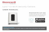 Lyric C1 Wi-Fi Security Camera USER MANUAL · Lyric C1 Wi-Fi Security Camera USER MANUAL Before you begin Read these instructions carefully. Failure to follow these instructions may