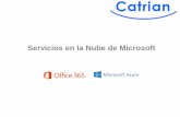 Servicios en la Nube de Microsoft - catrian.comvirtuales, encuestas y notas compartidas. Los participantes pueden conectarse con cualquier navegador HTML-5 . Almacenamiento on- line