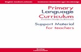 English medium schools Primary Language …...Reading Léitheoireacht Primary Language Curriculum Curaclam Teanga na Bunscoile Support Material for teachers English medium-schools