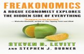 FREAKONOMICS - ntut.edu.twkmliu/freakonomics/0... · J. Dubner, an author and journalist, to write a proﬁle of Steven D. Levitt, a heralded young economist at the University of