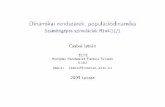 Dinamikai rendszerek, populációdinamikacomplex.elte.hu/~csabai/szamszim/simLec6.pdf · hogy di erenciálegyenletekkel leírható rendszerek nem csak a zikában találhatóak, hanem