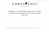 › constitution › India... · India's Constitution of 1949 with Amendments through 2014This complete constitution has been generated from excerpts of texts from the repository