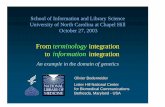 From terminology integration to information integration · 27/10/2003  · From terminology integration to information integration An example in the domain of genetics ... (NIC, NOC,