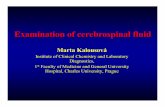 Marta Kalousová - Univerzita Karlovaukb.lf1.cuni.cz/ppt/CSF_2009_web.pdfCerebrospinal fluid • Volume in adults 120-180 ml • Volume in small babies 40-60 ml • daily production