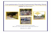 Comprehensive County Expressway Planning Study...laying the groundwork for grant allocations and federal earmarks. In addition, the comprehensive list of expressway needs has been