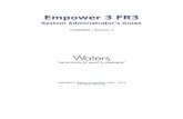 Empower 3 FR3 - Waters Corporation1 Introduction This guide is intended for use by administrators of both the Waters® Empower® 3 Feature Release 3 (FR3) Enterprise client/server
