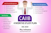 CAIIB - myonlineprep.com · CAIIB STUDY PLAN - DEC 2019 Banking 02nd Oct –08th Oct DATE MODULE CHAP CHAPTER NAME REMARKS 02-Oct-19 C 14 Service Standards for Retail Banking ials