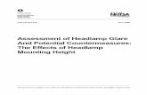 Assessment of Headlamp Glare And Potential …DOT HS 810 947 June 2008. Assessment of Headlamp Glare And Potential Countermeasures: The Effects of Headlamp Mounting Height. This document