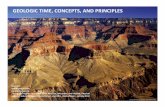 GEOLOGIC TIME, CONCEPTS, AND PRINCIPLES · 2017-10-17 · TCNJ PHY120 2013 GCHERMAN Geologic time on Earth •A world-wide relative time scale of Earth's rock record was established