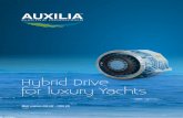 Hybrid Drive for luxury Yachts · Auxilia is a RTN brand that identifies two types of marine electric propulsion systems: auxiliary propulsion system and main electric propul-sion