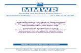 Prevention and Control of Tuberculosis in Correctional and ...Prevention and Control of Tuberculosis in Correctional and Detention Facilities: Recommendations from CDC Endorsed by