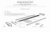 BENCHCRAFTED · nant hand. If you’re right-handed, assemble the vise in right-hand conguration, so Tail Vise on the right end of the bench as you face it, etc. The plate attaches