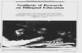 KENJI HAKUTA AND LAURIE J. GoULD Synthesis of Research on ... · KENJI HAKUTA AND LAURIE J. GoULD Synthesis of Research on Bilingual Education Substantial research supports teaching