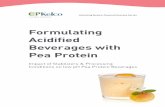 Formulating Acidified Beverages with Pea Protein...ANSWERING PROTEIN APPETITES 5 OBJECTIVE The objective of this study was to evaluate the effect of a selection of CP Kelco hydrocolloids