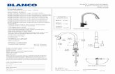 FAUCET SPECIFICATIONS BLANCO SONOMA Pull Dow Model 6 · 2016-03-28 · FAUCET SPECIFICATIONS BLANCO SONOMA Pull Down Model 441646 ADD I T I ONA L MODE LS 441647 SONOMA Pull Down 2.2