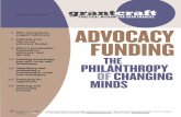 Grantcraft: Funding Advocacygrantcraft.org/wp-content/uploads/sites/2/2018/12/advocacy_funding.pdf · The head of a family foundation who organized a campaign that challenged public