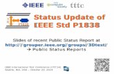 Status Update of IEEE Std P1838grouper.ieee.org/groups/3Dtest/statusReports/P1838-StatusReport-141022-itc14slides.pdfStatus Update of IEEE Std P1838 IEEE – Erik Jan Marinissen –