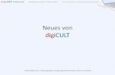 Neues von digiCULT - Museumsdokumente · dig i CULT. web Bitte melden Sle Sich mit Ihrem Benutzernamen an Passwort: • An melden Nachrichten update am Freitag, 28.09.2018 1m Rahmen