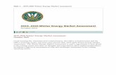 2019-2020 Winter Energy Market AssessmentThe Winter Energy Market Assessment is staff’s opportunity to look ahead to the coming winter and share its thoughts and expectations about
