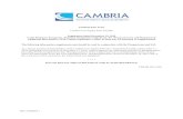 Cambria ETF Trust to the Summary Prospectus, Statutory … · 2019-12-20 · Cambria ETF Trust Cambria Core Equity ETF (CCOR) Supplement dated September 27, 2019 to the Summary Prospectus,