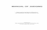 MANUAL OF JUDGING - Cymbidium · more years at judging sessions and have shown definite qualifications for becoming an Accredited Judge. In some cases, an eye test for normal color