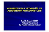 Prof.Dr.Necmi DEĞER Akdeniz Üniversitesi Tıp Fakültesi ... · Aldosteron sentezi adrenal kortekslerin dışında da yaygındır Böbrekler dışında da aldosteron reseptörleri